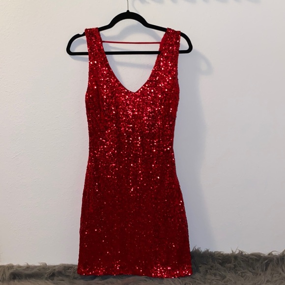 I.AM.GIA Dresses & Skirts - Red Sequin Mini Dress